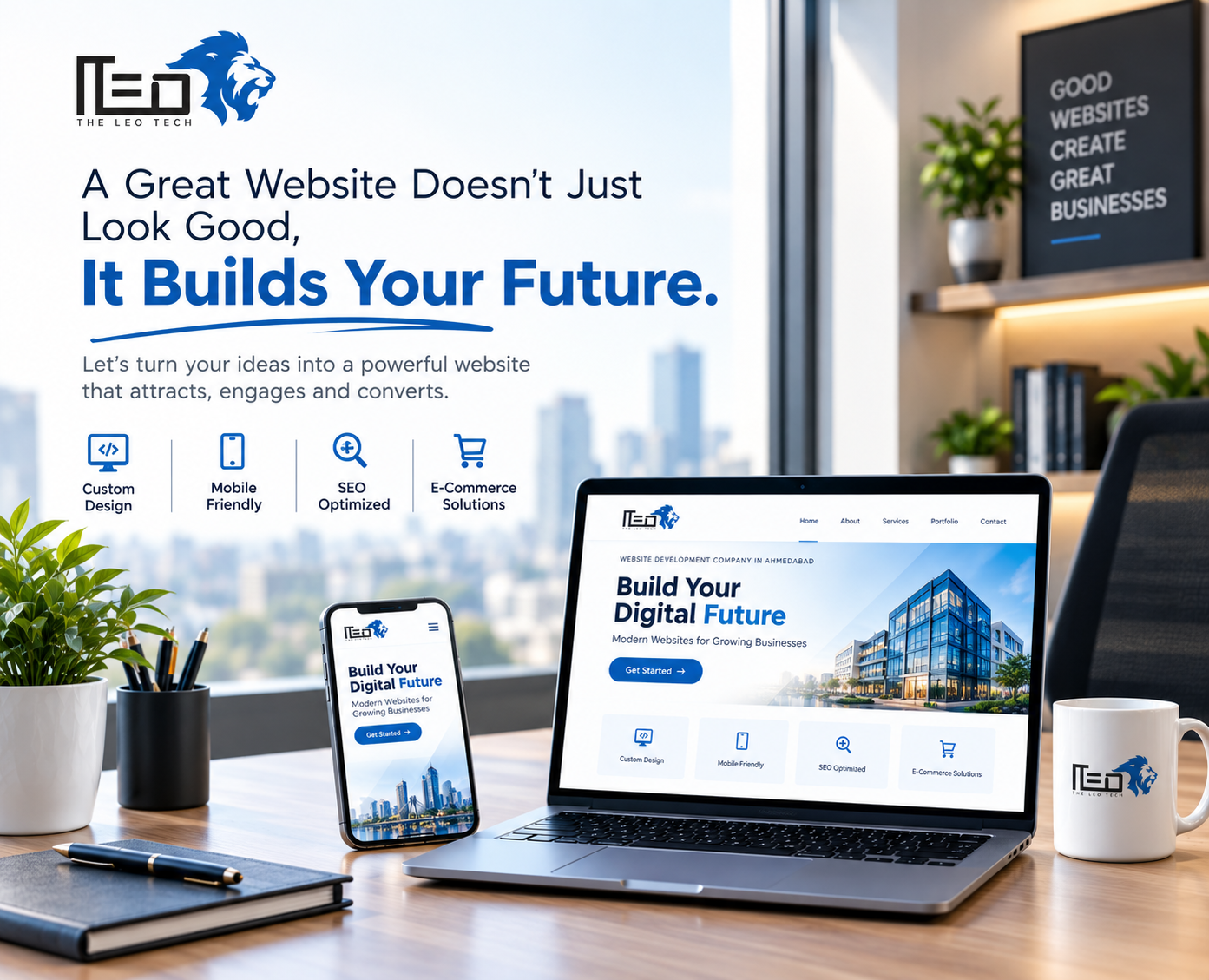 Website Development Company in Ahmedabad – The Leo Tech