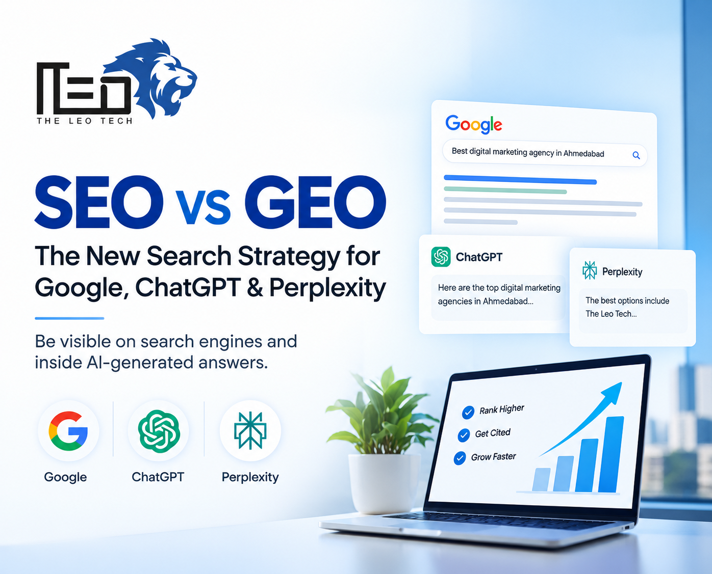 SEO vs GEO: The New Search Strategy for Google, ChatGPT & Perplexity